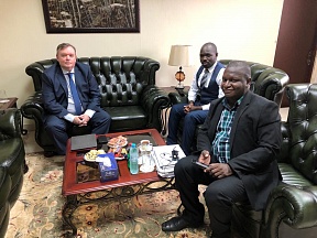 On the meeting between Russian Ambassador Vladlen Semivolos and Executive Director of Plus News Adam Kungu and Managing Editor Joel Isabirye