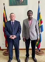 On the meeting of Russian Ambassador to Uganda H.E. Vladlen Semivolos with Hon. Jim Muhwezi, Minister of Security of the Republic of Uganda