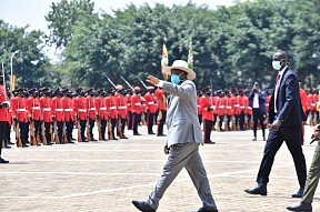 On October 9, Chargé d'Affaires a.i. Dr. Evgeny Kalashnikov attended Uganda Independence Day celebrations at Kololo Ceremonial Grounds