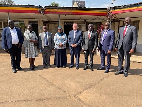 On January 25, H.E. Vladlen Semivolos, Ambassador Extraordinary and Plenipotentiary of the Russian Federation to the Republic of Uganda, met with Justice Simon Mugenyi Byabakama, Chairperson of the Electoral Commission of Uganda 