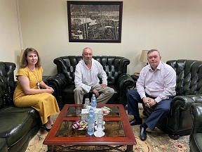 On the meeting between Ambassador Vladlen Semivolos  and member of the Russian Geographic Society