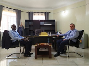 On the meeting of Russian Ambassador to South Sudan Vladlen Semivolos with representative of “Safinat” in South Sudan Dr. Ahmed Nour
