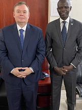 On the meeting of Russian Ambassador to Uganda and South Sudan H.E. Vladlen Semivolos with Hon. Martin Gama Abucha, Minister of Mining of South Sudan