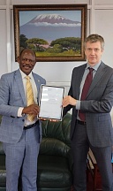On the meeting between Chargé d'Affaires of Russia in Uganda and Vice-Chancellor of Makerere University