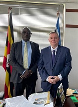 On the meeting between Ambassador Vladlen Semivolos and Hon. Vincent Bamulangaki Ssempijja, Minister of Defence and Veteran Affairs