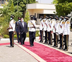 On the ceremony of presentation of the letters of credence by Russian Ambassador to Uganda and South Sudan H.E. Vladlen Semivolos to President of the Republic of South Sudan Salva Kiir Mayardit