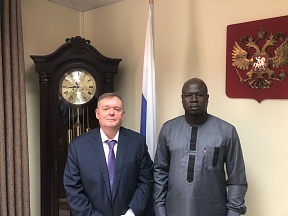On the meeting between Ambassador Vladlen Semivolos and Ambassador of South Sudan to Uganda