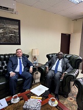 On the meeting between Ambassador Vladlen Semivolos and Ambassador of South Sudan to Uganda