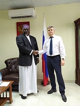 On December 11, 2019, Russian Ambassador H.E. Alexander Polyakov met with amir of the Ugandan Ahmadiyya Muslim Community Al Hajj Muhammad Ali Kaire