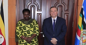 On the meeting between Russian Ambassador and Vice President of Uganda