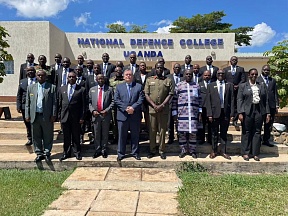 On the speech of Russian Ambassador Vladlen Semivolos with a lecture to the participants of the high level courses at the Uganda National Defense College in Jinja