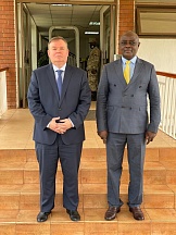 On the meeting of Russian Ambassador to Uganda H.E.Vladlen Semivolos with Minister of Defence and Veteran Affairs of the Republic of Uganda Hon. Vincent Ssempijja