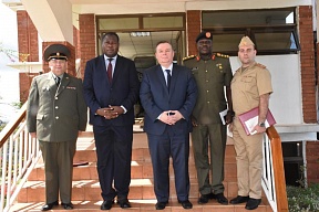 On the meeting between Russian Ambassador Vladlen Semivolos and Minister of State for Defence of Uganda Hon. Jacob Marksons Oboth-Oboth